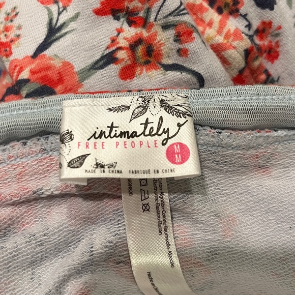 Free People Intimately Floral Printed French Terry Slip Dress Floral Size Medium - Picture 9 of 9